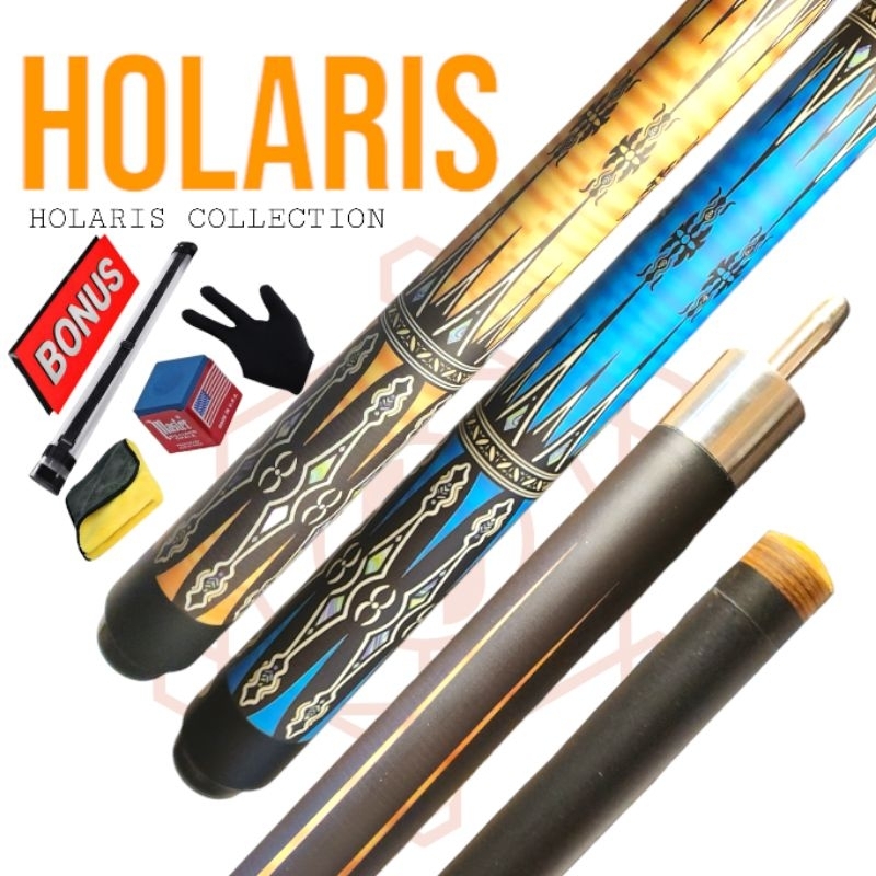 Stick Billiard Uniloc Cue Carbon Hexa Fullset Bonus Tas