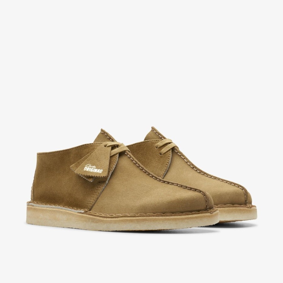 Clarks Desert Track Dark Olive Combi Original