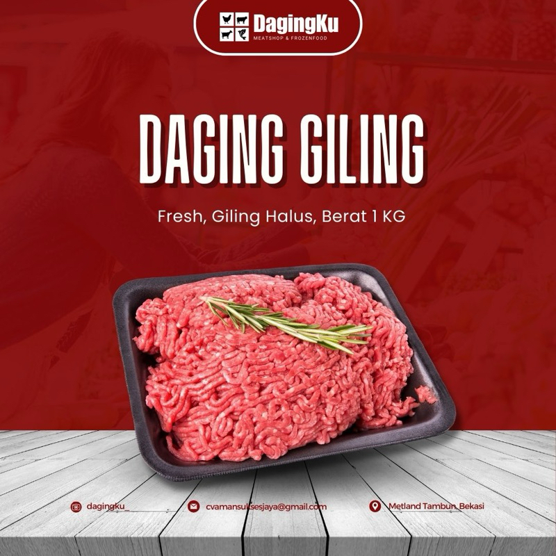 

Daging Giling Premium 500Grm Lemak 10%/Daging Giling Sapi Premium 500Grm