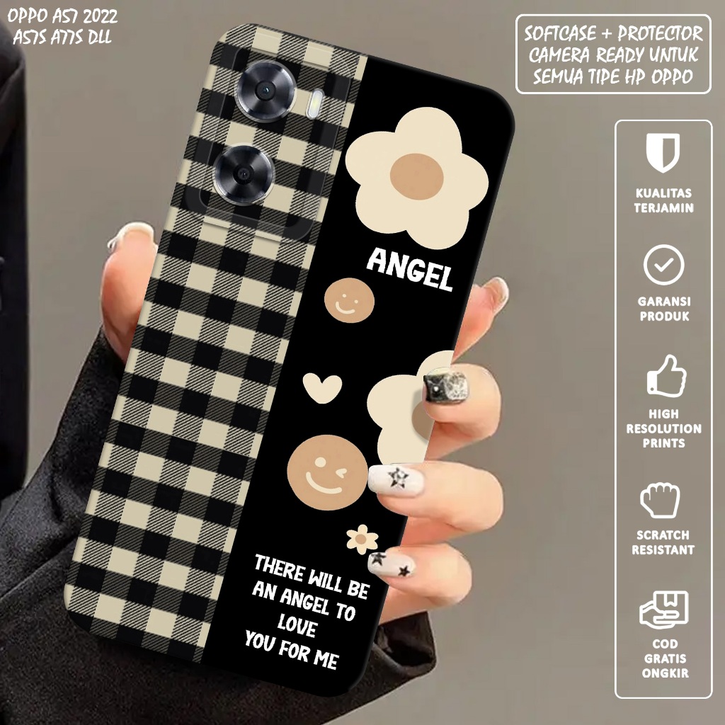 CASE OPPO A57 A57S A77S - Casing Hp Oppo A57 A57S A77S - Softcase Oppo A57 A57S A77S Motif (FLOWER) 