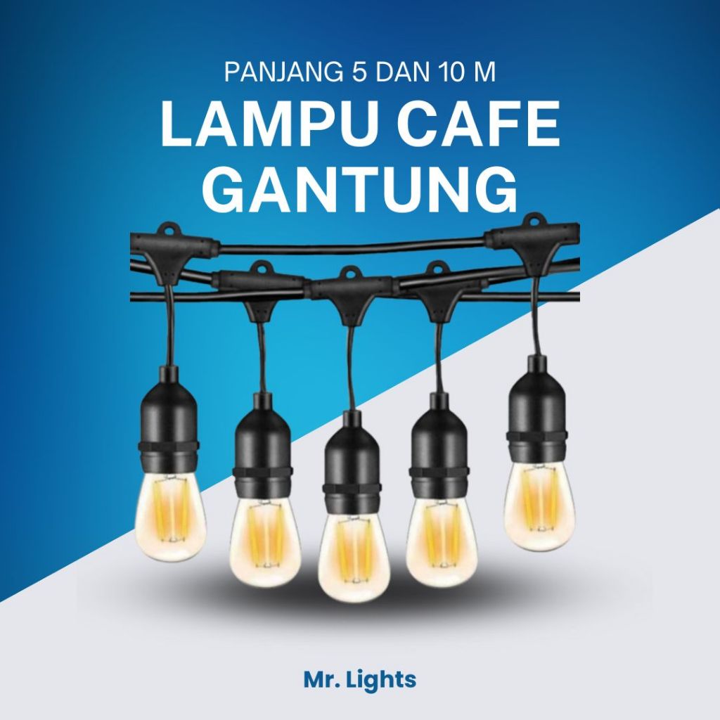 Lampu Fitting Gantung Cafe Panjang