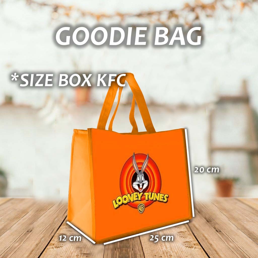 

Tas goodie bag motif looney tunes tas ulang tahun souvenir tas besek KODE #1