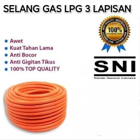 Selang Gas LPG Meteran /Selang Elpiji/Selang Kompor Regulator Gas LPG