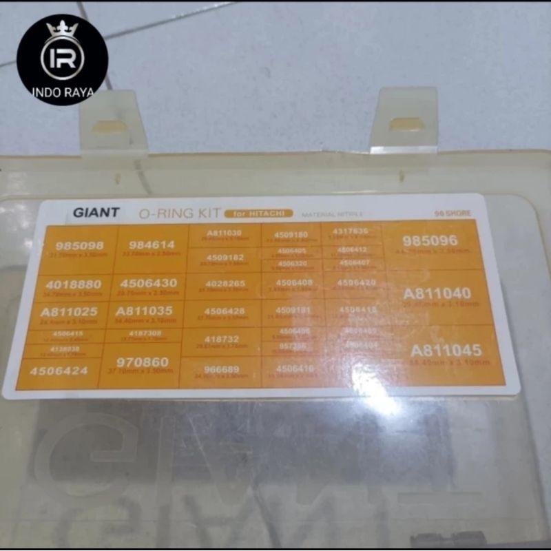 KARET SEAL ORING KIT SET BOX HITACHI NBR 90 383 Pcs