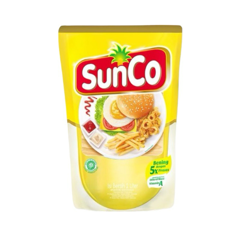 

sunco minyak goreng 2 liter kemasan refill