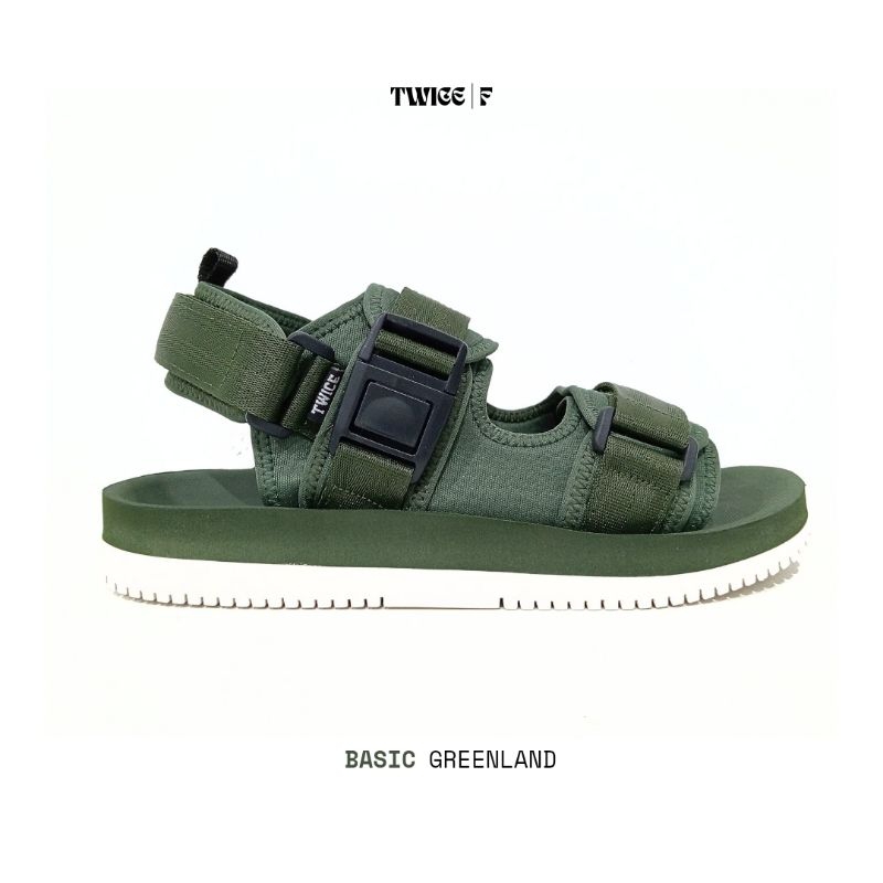 TWICE BASIC GREENLAND | Sandal Pria Outdoor | Sandal Wanita Outdoor | Sandal Pria Gunung | Sandal Gu