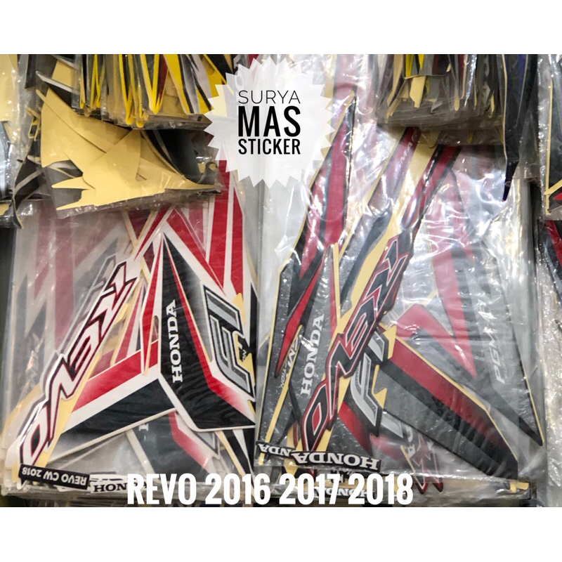 striping honda revo fi 2016 2017 les bodi motor