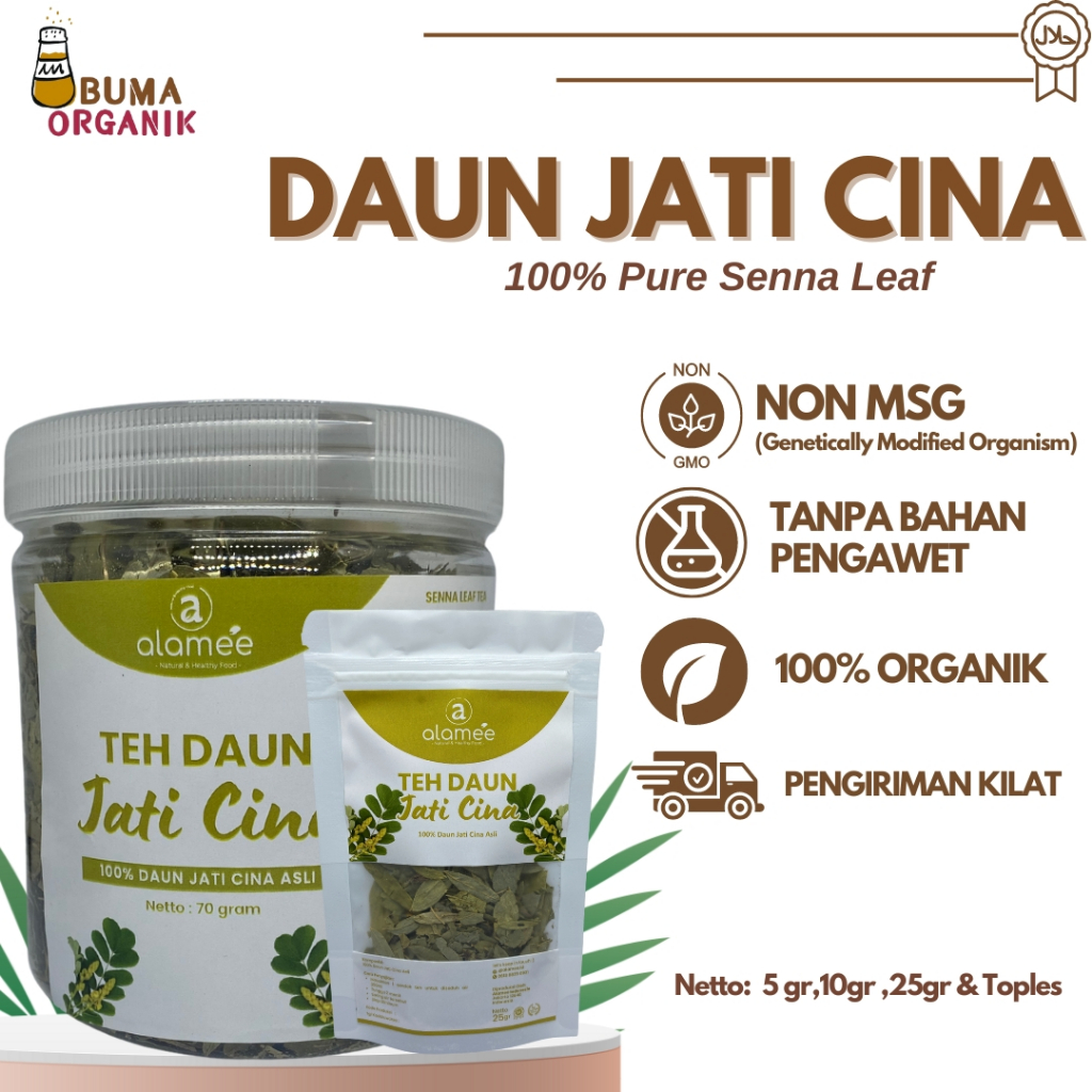 

Teh Daun Jati Cina Senna Leaf Tea Diet Pelangsing Penurun Berat Badan Detox Herbal Alami Organik All Varian