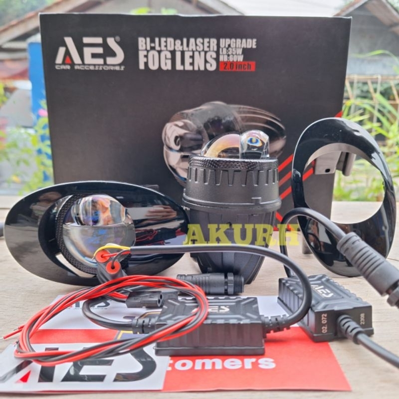 biled foglamp 2 inch single laser hi lo beam foglamp biled mini fdl