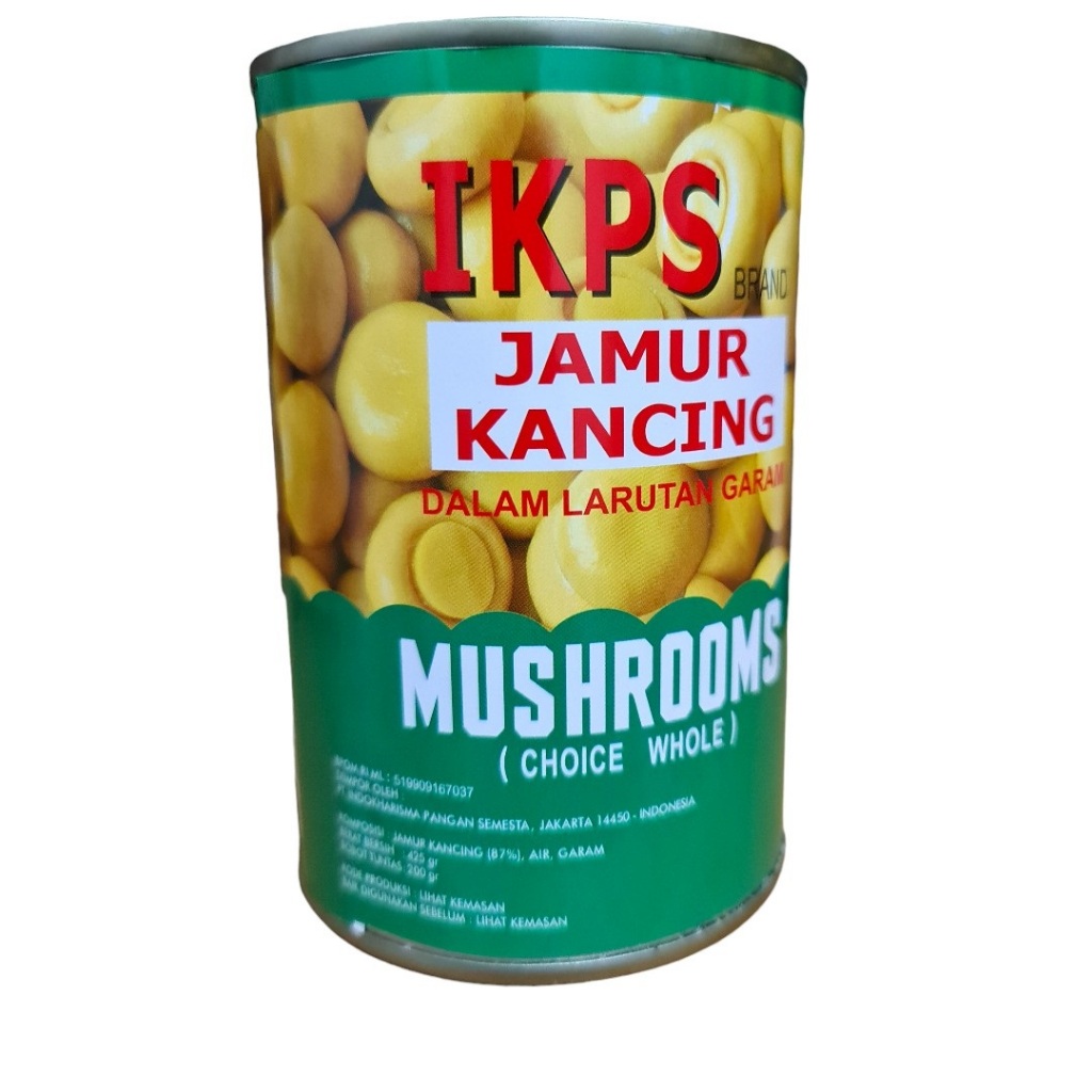 

Jamur kancing Champignons Mushroom Kaleng IKPS Brand 425 gram