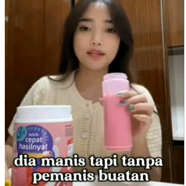 CHERMES MILKY WHITE ORIGINAL ( susu pemutih badan dengan rasa strawbery)