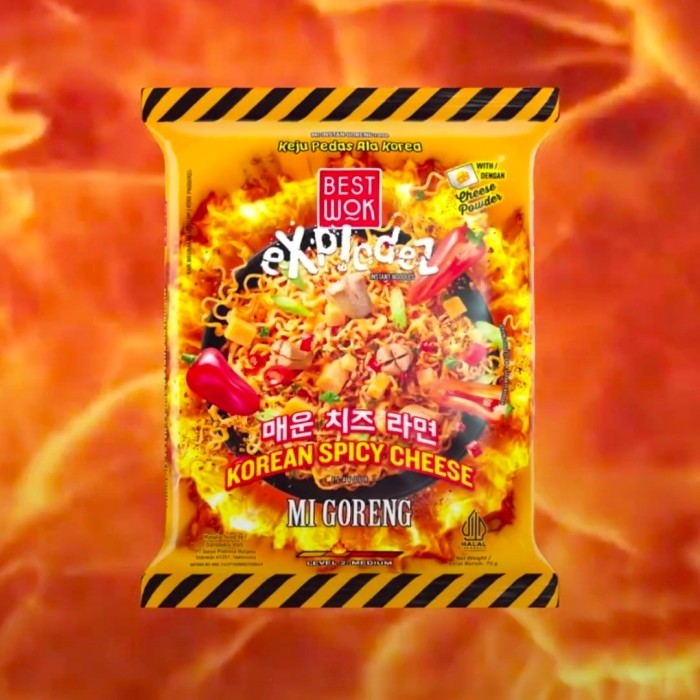 

best wok mie goreng korean spicy cheese 73gr