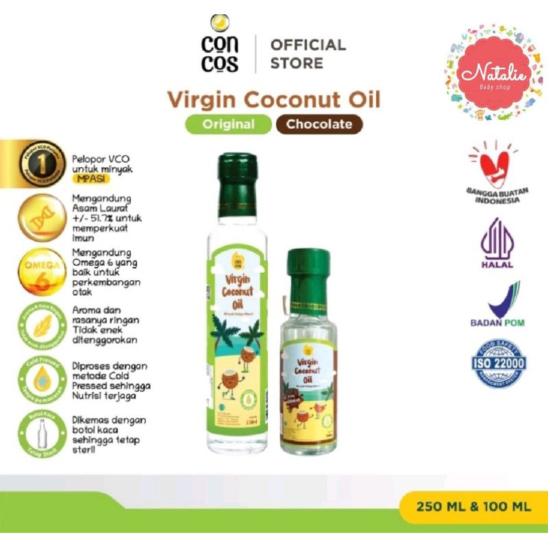 

CONCOS Coconut Virgin Oil CVO kids 100ml dan 250ml PACKING BUBBLE | Minyak Kelapa Murni