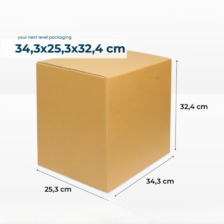

(5pcs) Box Kotak Kemasan Barang Pindah Dus Karton Packaging Hadiah Parcel Size 34x25x32cm