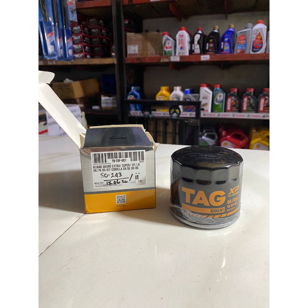 TAG Filter Oli - Oil Filter - Saringan Oli Mobil Kijang Grand Bensin 5K Corolla Dx GL