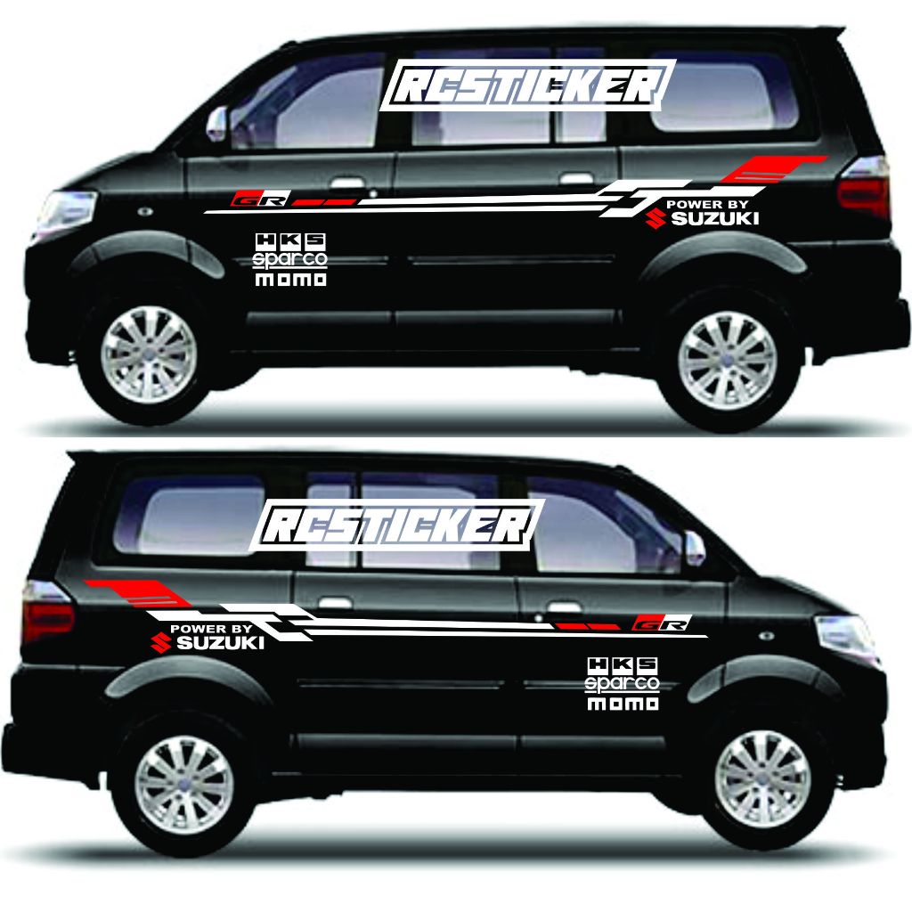 Stiker Striping List Stiker Mobil APV Stiker Stiker Cutting Mobil SUZUKI APV terbaru