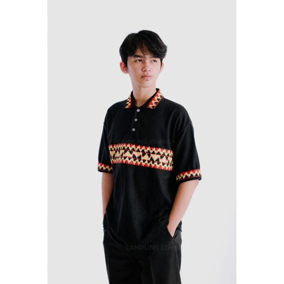 LAMPUNG ETHNICA OFFICIAL - TAPIS LAMPUNG ASLI-LAMPUNG ETHNIC- KAOS TAPIS LAMPUNG - KAOS KERAH