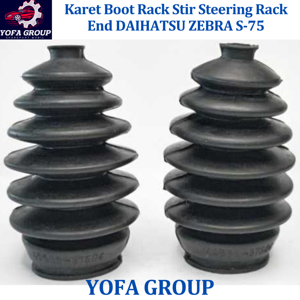 SPAREPART MOBIL Karet Boot Rack Stir Steering Rack End DAIHATSU ZEBRA S-75 Hijet 1000 s75