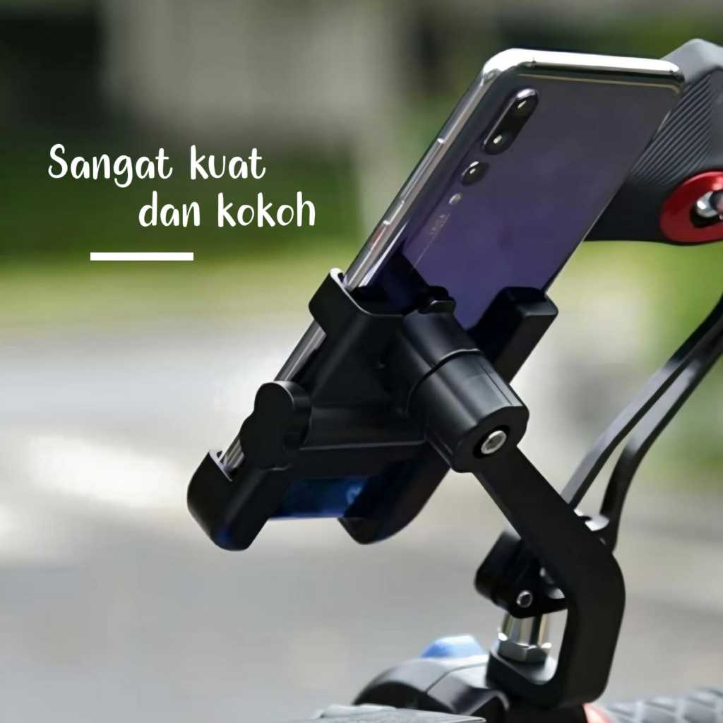Disc Stand Holder / Phone Holder Motor / Phone Stand Holder / Holder Dudukan Hp Spion Sepeda Spion