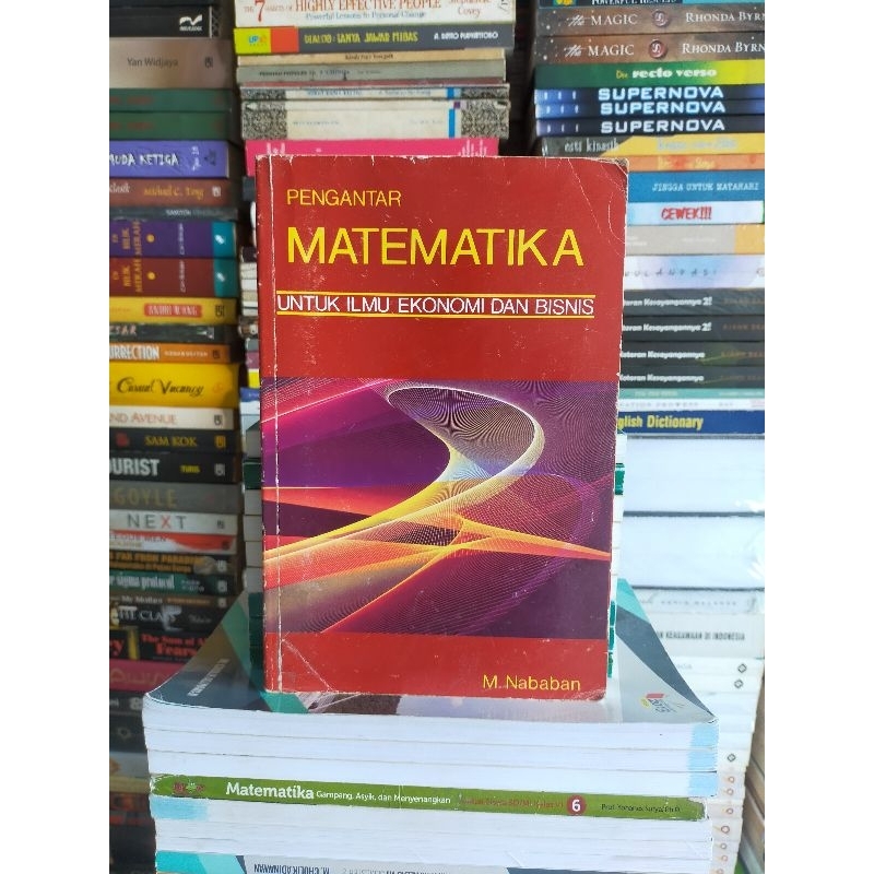 Buku Original : Pengantar MATEMATIKA untuk Ilmu Ekonomi dan Bisnis - M.Nababan