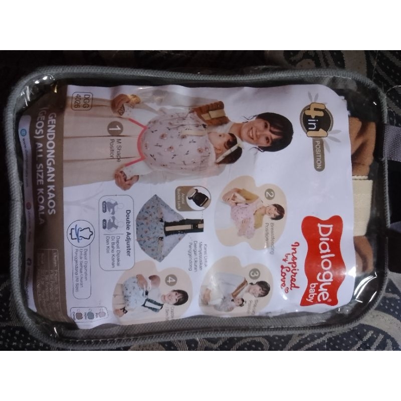 gendongan kaos dialogue baby