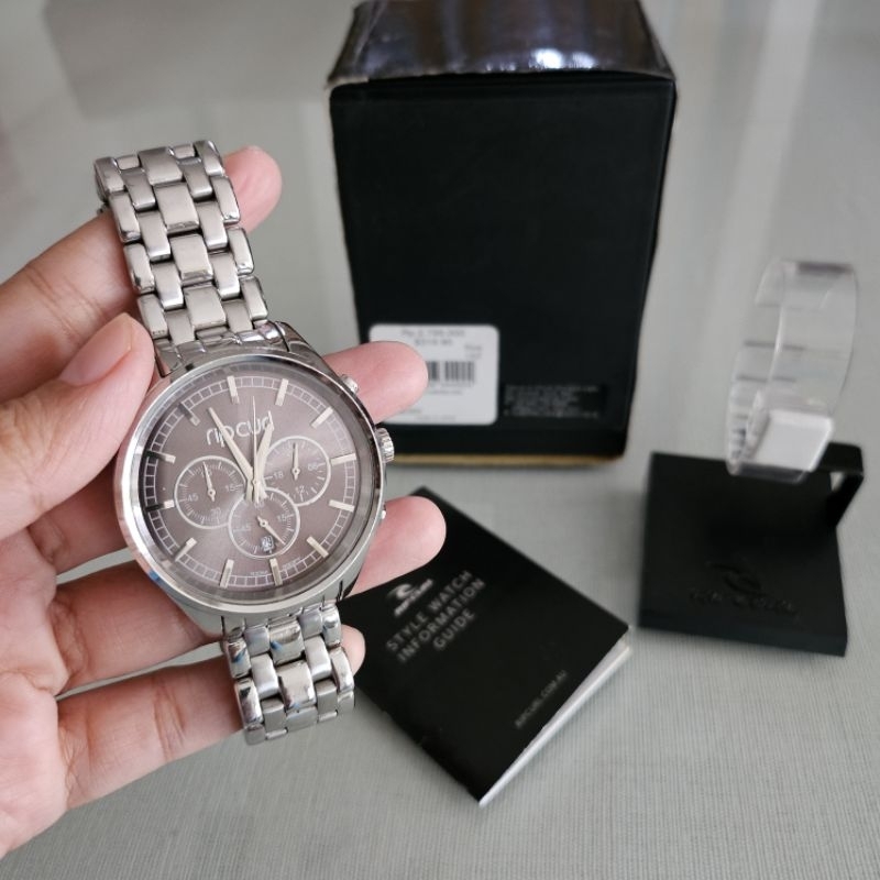 AUTHENTIC  PRELOVED JAM TANGAN RIP CURL - SILVER