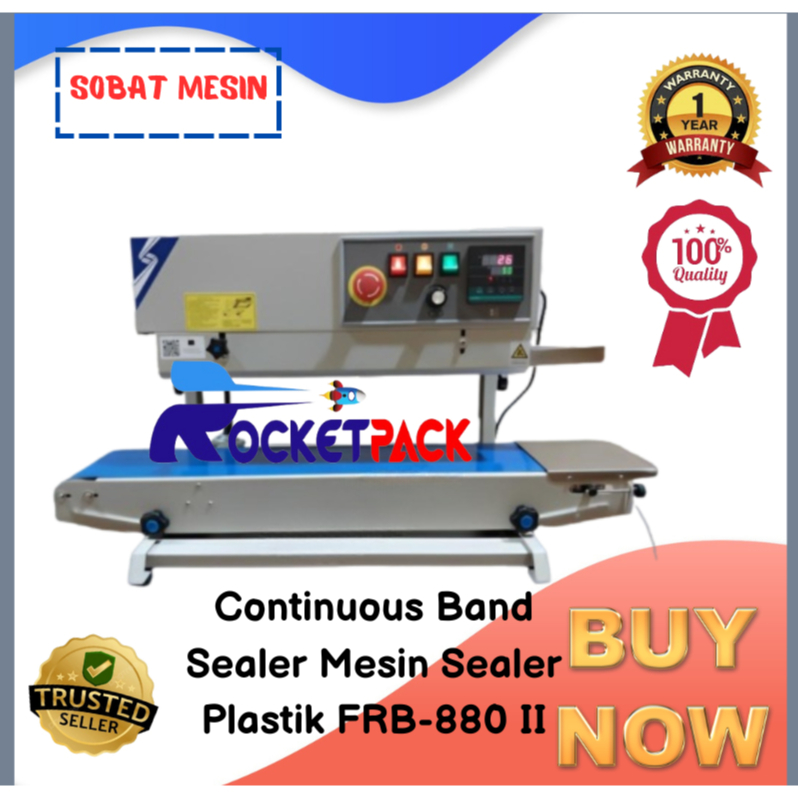 Continuous Band Sealer Mesin Sealer Plastik FRB-880 II Hualian