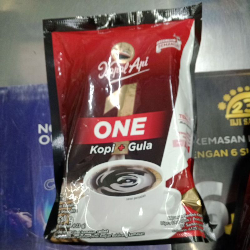 

Kapal Api Kopi one + gula terpisah isi 10 Sachet