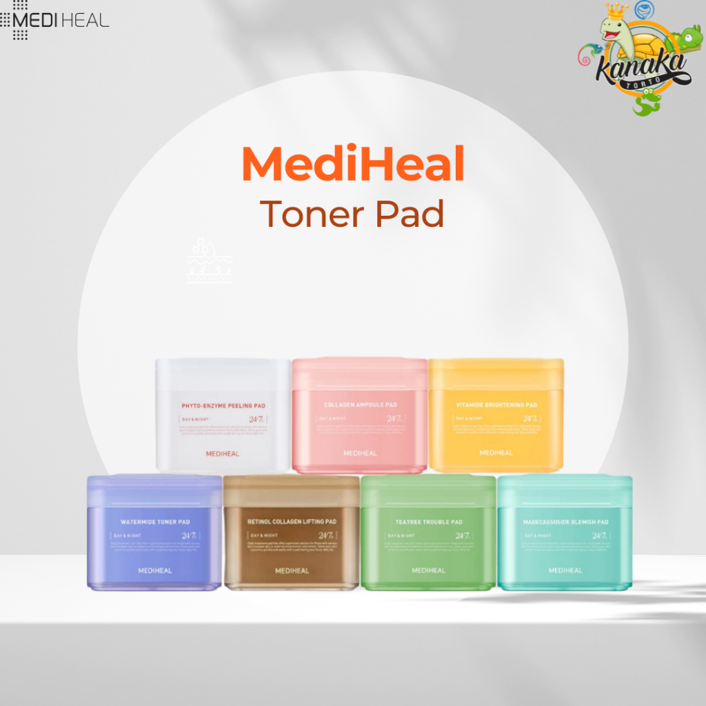 MEDIHEAL Toner Pad Daily Treatment Pad 100EA Toner Pad Muka Wajah