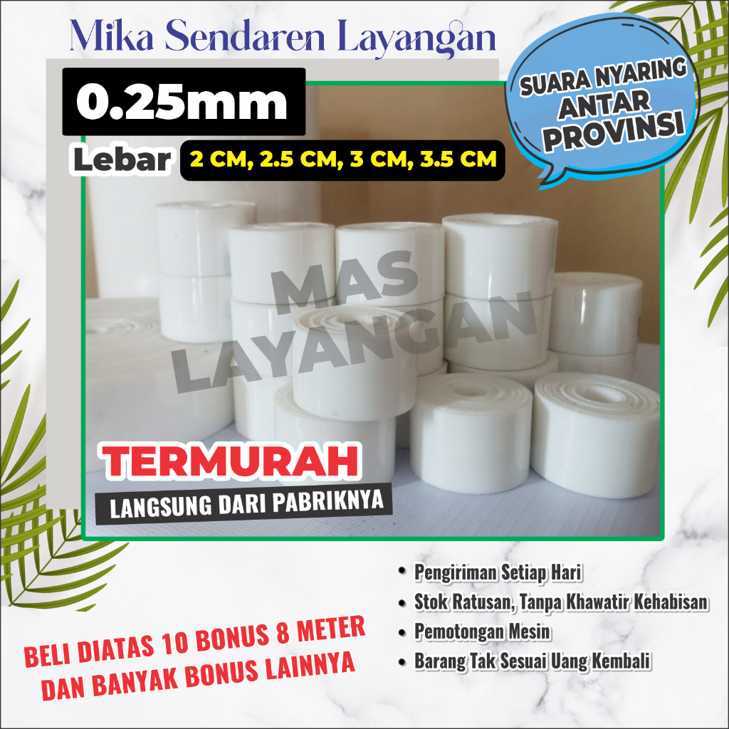 mika sowangan | mika layangan putih susu 0.25 mm