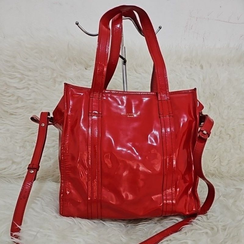 Balenciaga Patent Leather Bazar bag