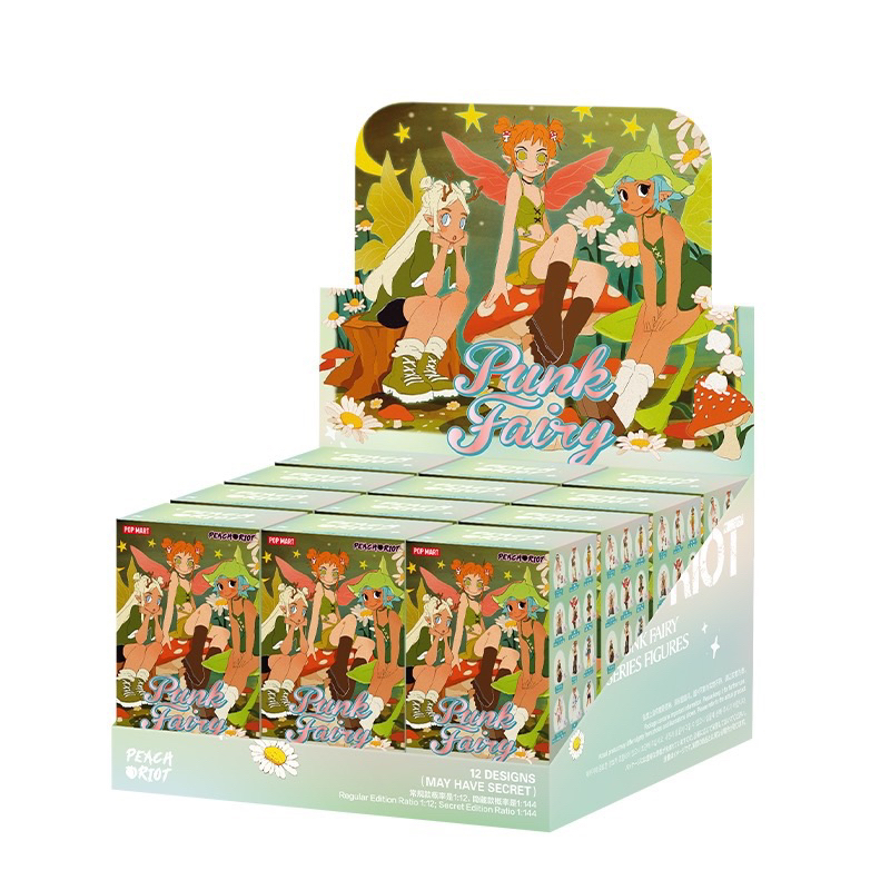 [ HEARTILY STORE ] 1 BOX SET ISI 12pcs POP MART Peach Riot Punk Fairy Series Figures Blind Box