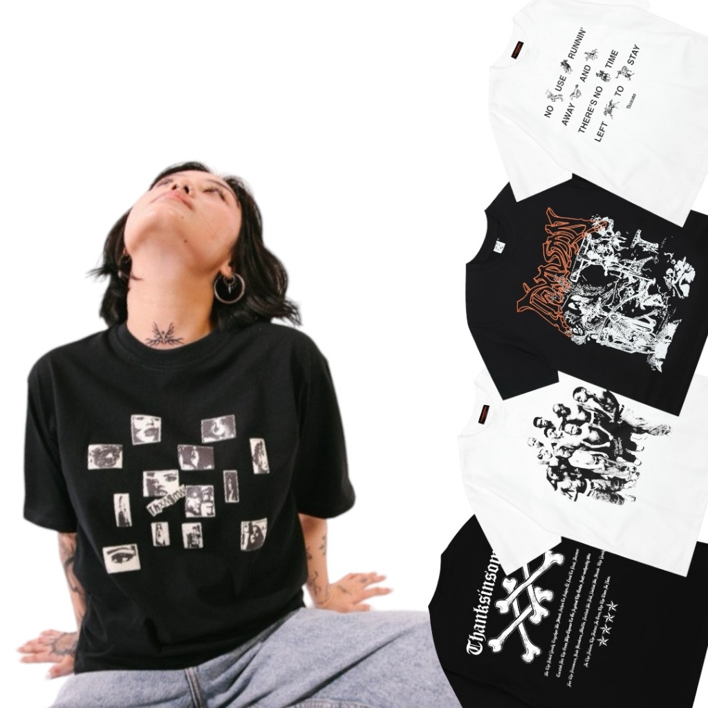 KAOS THANKSINSOMNIA KAOS DISTRO OVERSIZE PRIA WANITA KAOS DISTRO THANKSINSOMNIA COMBED NYAMAN LEMBUT