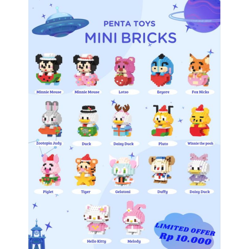 Pentacon_Toys Bricks Building Mainan Mini Balok Susun2