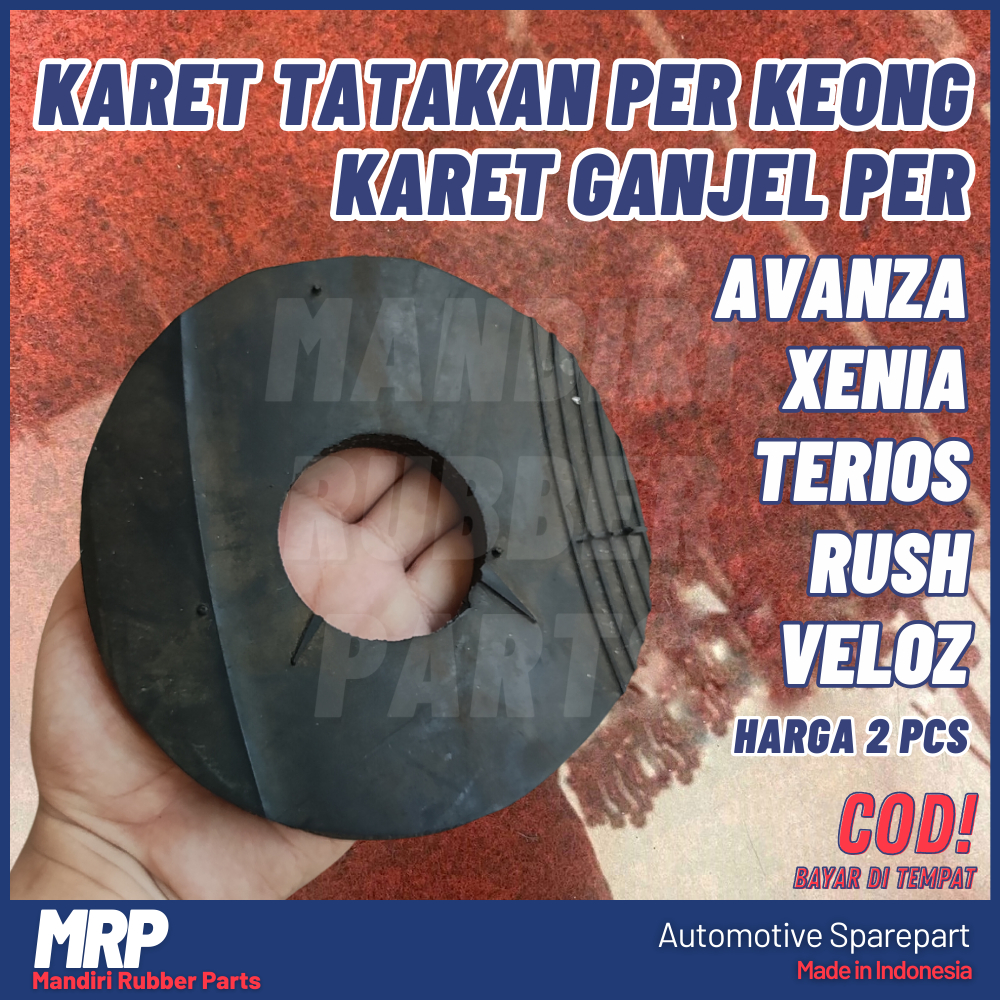 Karet Per Keong Avanza / Karet Tatakan Bantalan Per Spiral Per Keong Avanza / Ganjel Peninggi Spiral