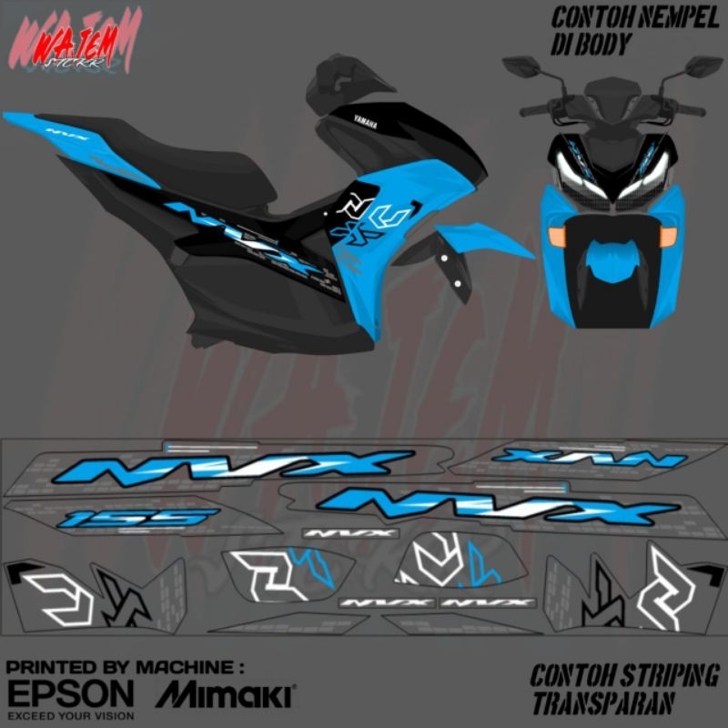 STRIPING TRANSPARAN AEROX NEW CONNECTED NVX 155