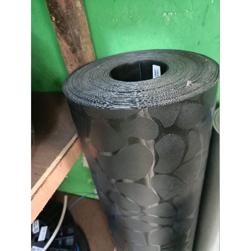 STONI RYBEN PLASTIK PAGAR HITAM MOTIF FIBER PAGAR PLASTIK FIBER METERAN BERKUALITAS BAGUS