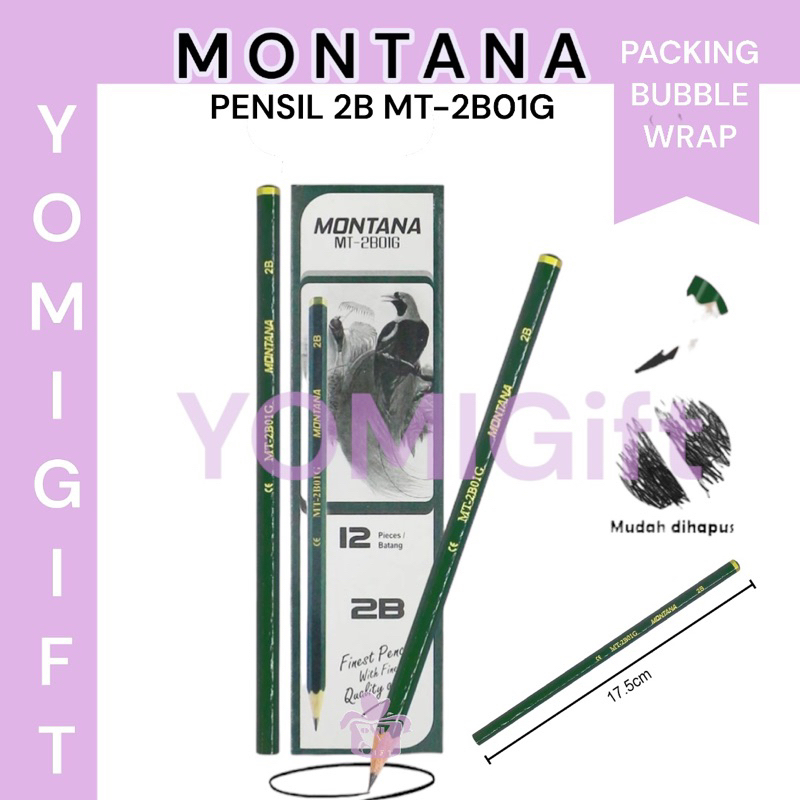 

[SATUAN] MONTANA Pensil MT2b01-B / 2G/Pensil Murah