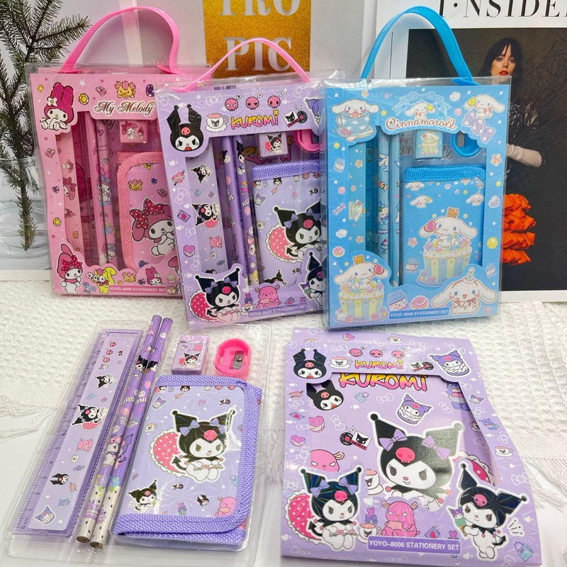 

(6in1) SET DOMPET / GIFT SET / STATIONERY SET SANRIO