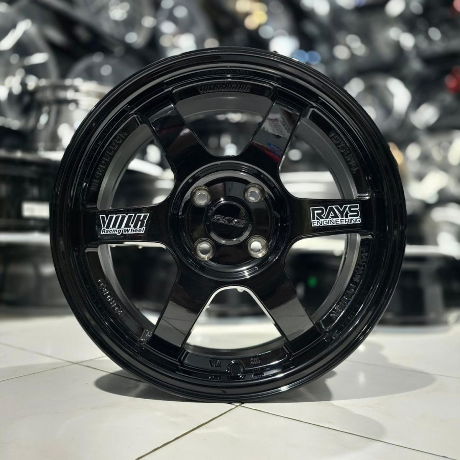 velg mobil r16 VOLKRAYS TE37 lebar 7 et 40 velg ring 16 jazz raize freed vios city mobilio brio