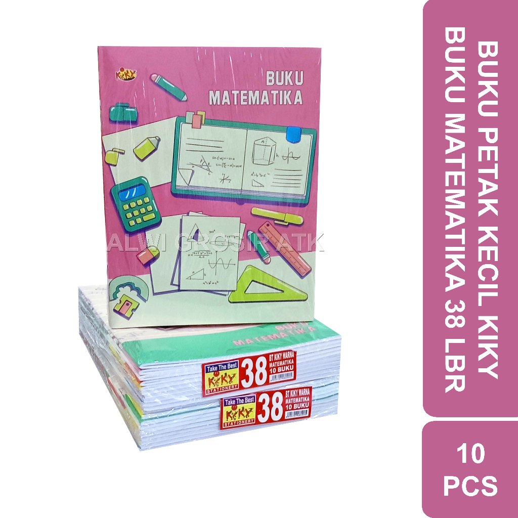 

BUKU TULIS PETAK KECIL KIKY 38 LEMBAR / BUKU MATEMATIKA | 10 PCS