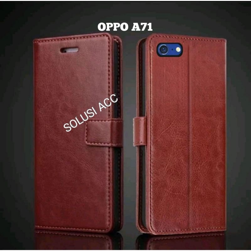 CASE DOMPET HP OPPO A71 CPH1717 FLIP COVER WALLET CASE DOMPET SARUNG HP CASING HP OPPO A71