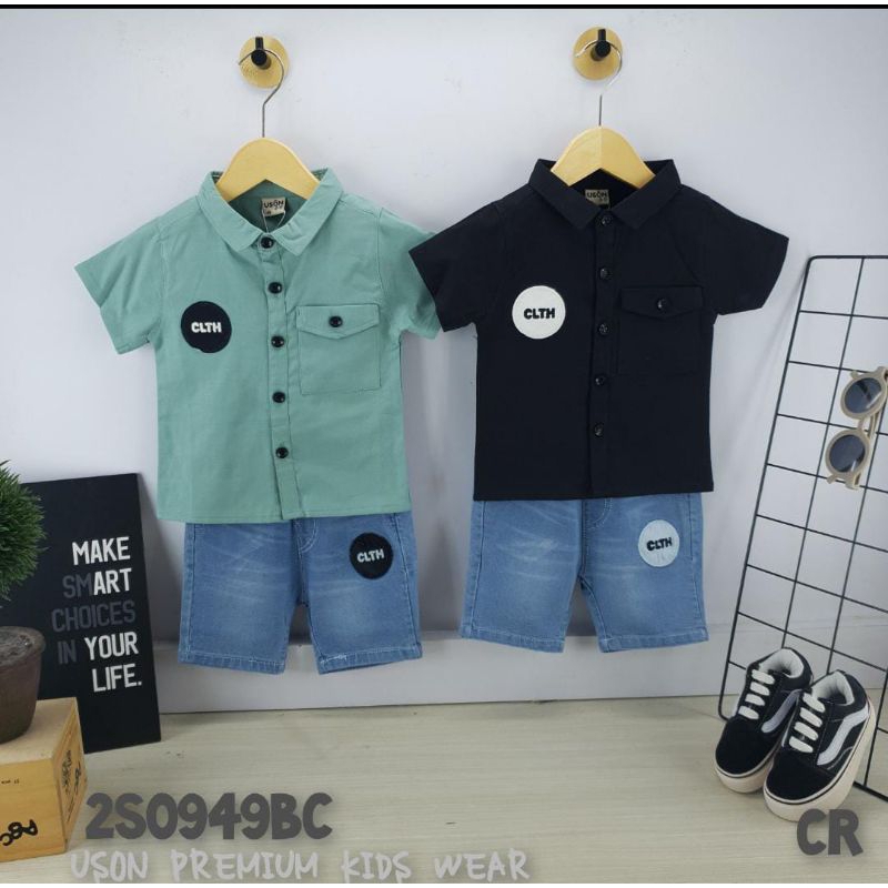 Setelan kemeja anak Uson 0949 size S-130