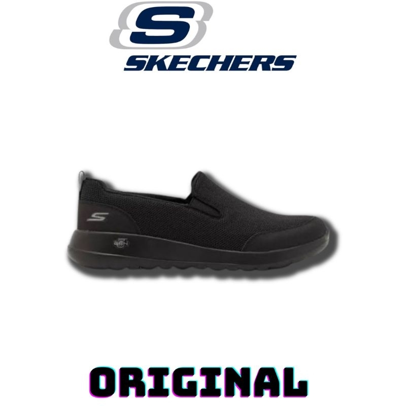 Sepatu Skechers Slip On Go Walk Max Full Black Men's ( 216010/BBK ) Original