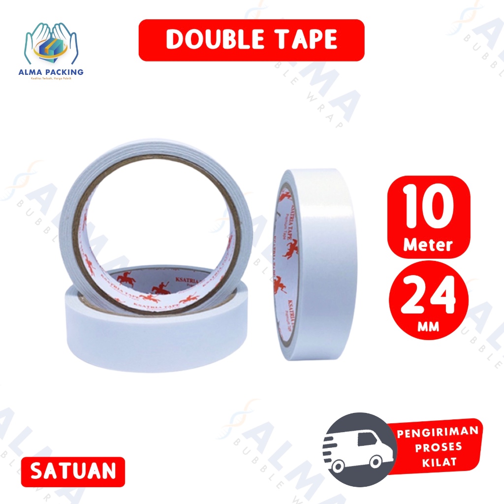 

Lakban OPP Tape / Isolasi Double Tape 24mm x 10 meter