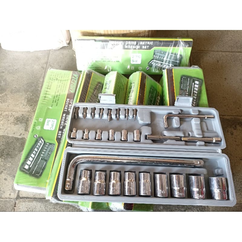 kunci shock victory 27pcs / kunci bengkel satu set / kunci shock set kuat