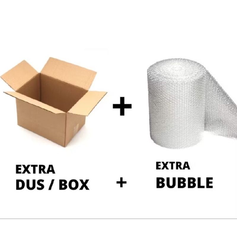 

Extra Packing Safety tambahan bubble wrap + kardus lebih aman
