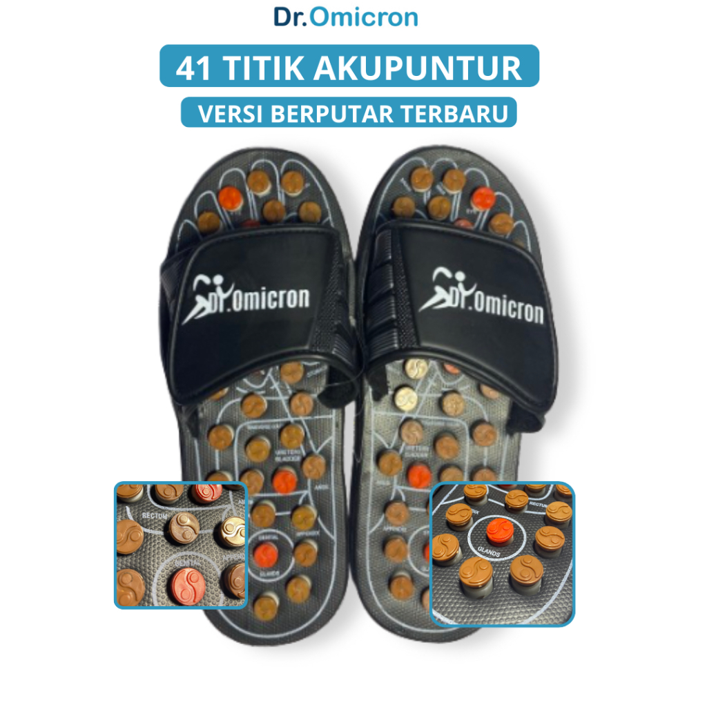 Dr.Omicron Sandal Terapi Kesehatan / Sendal Refleksi Spring Akupunktur