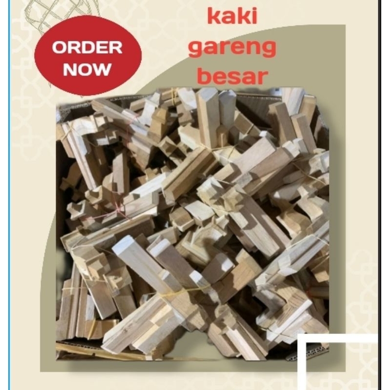 kaki kambing kayu jati super fullset isi 4pcs