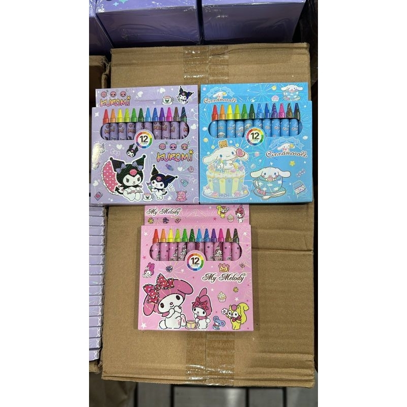

crayon sanrio isi 12 warna